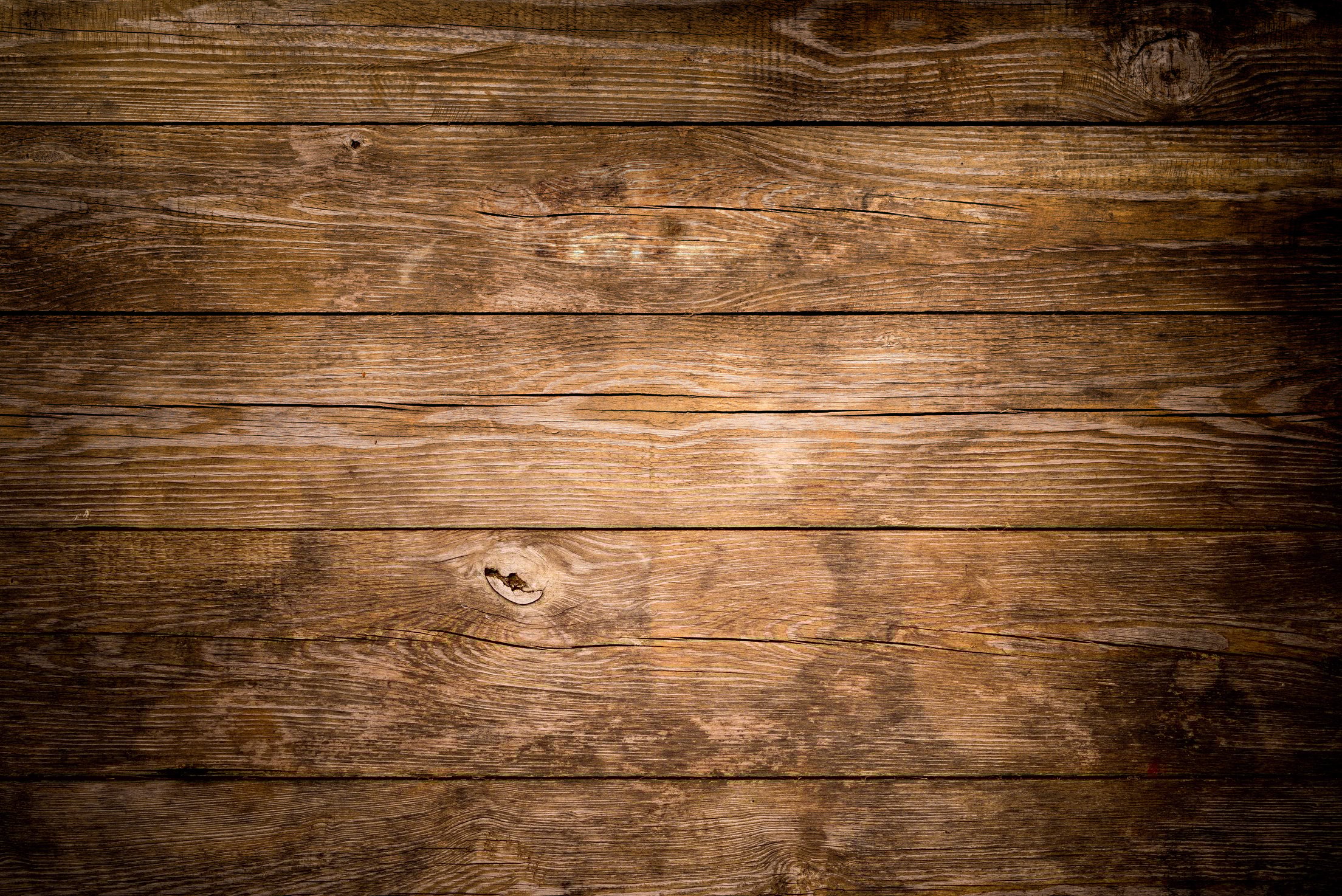 Rustic wood planks